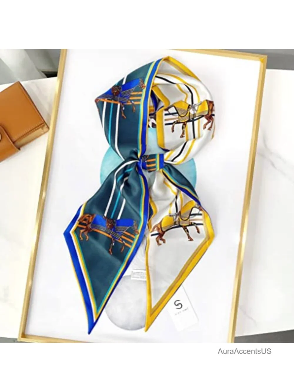 Silky Soft Polyester Fashion Scarf for Women - Headband Hair Scarf Neckerchief